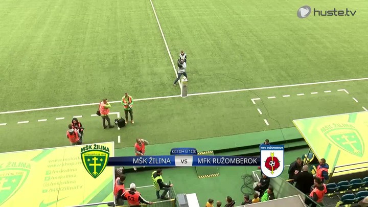 MŠK Žilina - MFK Ružomberok 1:2, výhra Ruže pod Dubňom po vyše šiestich rokoch